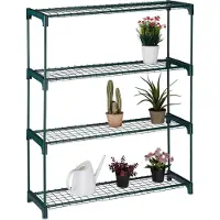Relaxdays plantenrek - 4 etages - binnen - metaal - 109 x 91 x 28,5 cm - groot