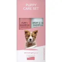 Greenfields Vacht Verzorging Set voor Puppy - voor een Glanzend Schone Vacht - Puppy Shampoo en Spray&Go Droogshampoo 250ML