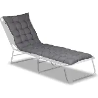 Relaxdays tuinbankkussen - 7 x 180 x 50 cm - met touwtjes - voor palletten of banken - polyester