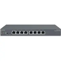 EnGenius ECS1008P, beheerde netwerkswitch, L2 Gigabit Ethernet (10/100/1000), Power over Ethernet (PoE), zwart