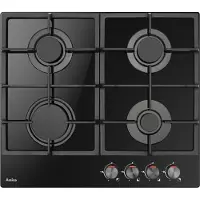 Amica PGCA6100APB - Zwart - Ingebouwd - 59 cm - Gasfornuis - Glasplaat - 4 zones