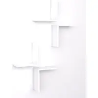 Emob Stijlvolle witte wandplank | Woody Fashion | 18mm dikte.