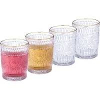 Relaxdays 4x drinkglas, Cocktailglazen, Transparant