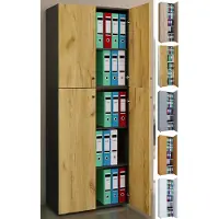 VCM Kantoorkast Lona (Openslaande deuren, Wit, XXl)