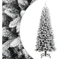 vidaXL Kunstkerstboom met sneeuw 180 cm PVC en PE