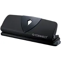 Q-CONNECT 4-gaatsperforator | tot 25 blad | zwart