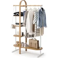 Umbra Bellwood kledingrek - 106x39x167cm - eucalyptushout wit/naturel 1019131-668