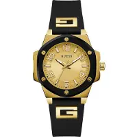 GUESS Analoog horloge goud / zwart