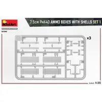 Mini art 7.5cm PaK40 Ammo Boxes w/Shells Set 1