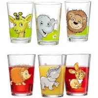 Ritzenhoff & Breker Kindergläser Dschungeltiere Waldtiere 205 ml Set van 6