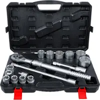 BGS-technic Dopsleutel + dopmoer, Doppenset met omkeerbare ratel, uitschuifbaar aandrijving 20 mm (3/4") SW 19 - 50 mm 16-... (46 mm, 50 mm, 22 mm, 30 mm, 32 mm, 36 mm, 38 mm, 41 mm, 19 mm, 21 mm, 24 mm, 27 mm)