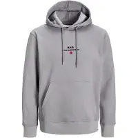 R.D.D. ROYAL DENIM DIVISION Sweatshirt 'JJRDDBenjamin' grijs / rood / zwart
