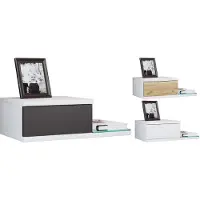 VCM Houten wandlade nachtkastje wandplank lade console nachtkastje Konsila M