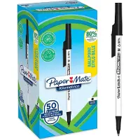 Paper Mate Kilometrico Balpen Zwart Medium 0,7 mm 50 Stuks