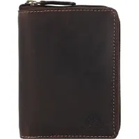 Greenburry Tornado Portemonnee RFID-bescherming Leer 10 cm - Jongens - Staand formaat - teak brown