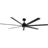 Beacon Lighting Plafondventilator met licht Atlanta zwart DC geruisloos Atlanta, dimbaar, zwart, Woon-/ Eetkamer, Aluminium, Modern