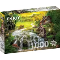 Enjoy Puzzle A Log Cabin by the Magic Creek Puzzel (1000 stukjes)