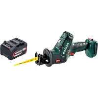 Metabo Sabelzaag, SSE 18 LTX Compacte accu reciprozaag 18 V 13 mm + 1x oplaadbare accu 4.0 Ah - zonder oplader