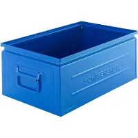Schäfer Shop stapelbak, 29,5 l, 50 kg, L 527 x B 308 x H 200 mm, staal, RAL 5015 (hemelsblauw)