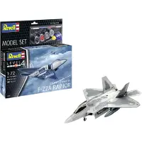 Wittmax Modelbouwpakket Militaire voertuigen - 63858 Lockheed Martin F-22A Raptor - Straaljager - Model Set Plastic - 1:72 - Modelbouw
