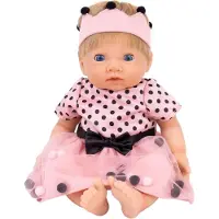 Tiny Treasures Poppenkleding - Princess Pom Pom Outfit - - OneSize - Poppenkleding