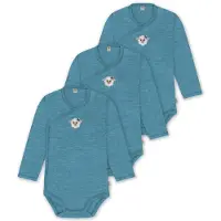 Normani Rompertje/body blauw / gemengde kleuren