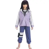 Naruto VERKLEEDKOSTUUM HINATA MEISJE 9/10 JAAR Paars, Lila, Lavendel, Perzik, Pruim
