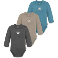 Normani Rompertje/body 'Tuai' beige / blauw / grijs / wit