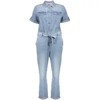 Geisha Jumpsuit Stonebleach Denim Maat: 2XL | Jumpsuits Outlet | Dames | Blauw