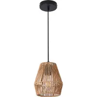 Lux.pro Hanglamp Liverpool 160x18 cm zwart en beige E27