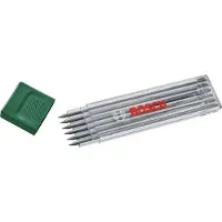 Bosch BOSH - Set van 6 HB grafietstiften - Toebehorenmarker voor diepe gaten HB 2,8 mm opbergdoos