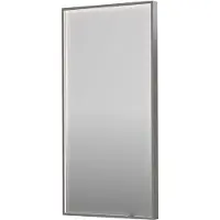 Ink Spiegel SP19 50x4x100 cm incl. direct LED-Verlichting Rondom en Spiegelverwarming Geborsteld RVS