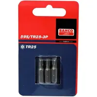 Bahco x3 bits t15h 25mm 1/4" dr standard | 59S/TR15-3P
