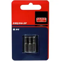 Bahco 3xbits ph0 25mm 1/4" standard | 59S/H2-3P