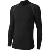 La redoute collections - Heren-T-shirt met rits Activ Body Thermolactyl 3 - Mannen - Zwart - XXL/XXXL