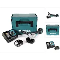 Makita DGA 517 RM1J Snoerloze haakse slijper 18 V 125 mm borstelloos + 1x accu 4.0 Ah + lader + Makpac