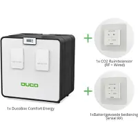 Duco All-in-one DucoBox Energy Comfort WTW-unit - 325 m3/h - CO2 en RF Bediening