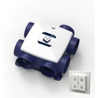 Renson Oxygreen Light met vochtsensor - 372m3/h - Randaarde - SET incl. RF afstandsbediening