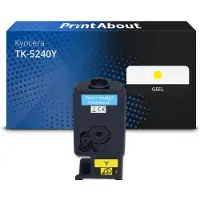 PrintAbout Toner TK-5240Y Geel geschikt voor Kyocera