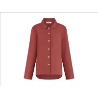 Yumeko Pyjamashirt Flanel L Rood - Eco, Bio & Fairtrade
