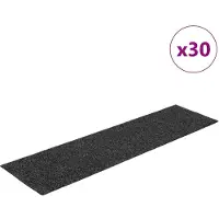 vidaXL Trapmatten Zelfklevend 30 stuks 76x20 cm Antraciet Rechthoekig
