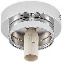 LINDBY Plafondlamp Tavino, dimbaar, chroom / zilver, Woon-/ Eetkamer, metaal, Modern, Plafondlamp badkamer