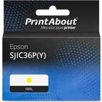PrintAbout Huismerk Epson SJIC36P(Y) Inktcartridge Geel