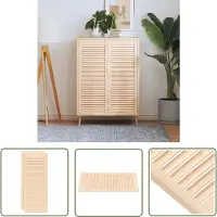 The Living Store Louvredeuren - Kastdeur - 99.3x39.4 cm - Massief grenenhout