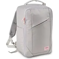 Cabin max CabinMax Manhatten – Handbagage 20L Ryanair – Rugzak – Schooltas - 40x20x25 cm – Compact Reistas – Lichtgewicht – Grijs/Roze
