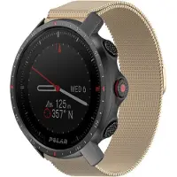 Strap-it Milanees smartwatch bandje - geschikt voor Polar Vantage M / M2 / M3 / Vantage V3 / Grit X / Grit X Pro / Grit X2 Pro - champagne