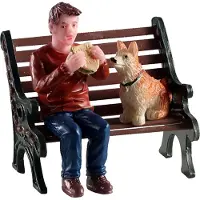 Lemax Kerstdorpminiatuur Lunchbreak Buddy (lunchpauze Maatje) 4,5 X 3,7 X 4,8 Cm