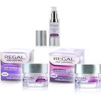 Regal Age Control Voordeelverpakking – Anti Rimpel Dagcrème + Nachtcrème + SPF15 Serum – Botox Effect & Hyaluron Lifting – 120ml