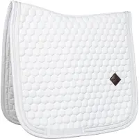 Kentucky Horsewear Horsewear - Zadeldoek glitter band dressage wit/wit
