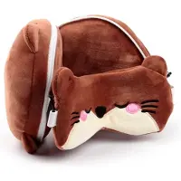 Puckator Relaxeazzz Adoramals Henry de Otter Rond Reiskussen & Slaapmasker